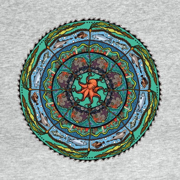 Salish Sea Mandala -light blue by mernstw